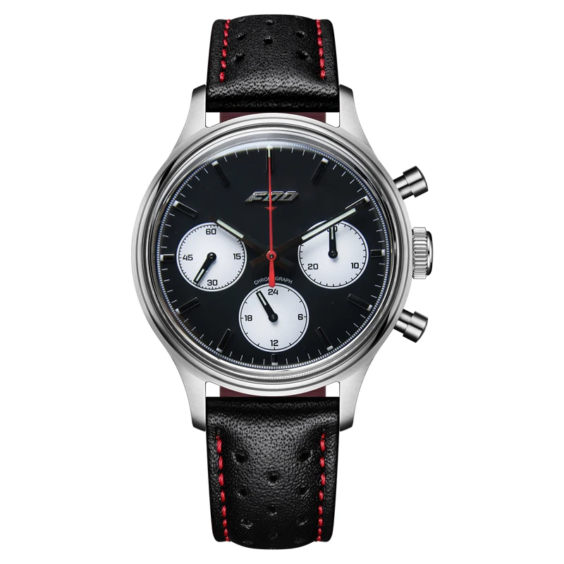 

Мужские механические часы-хронограф Pilot ST1901Seagull Move, в стиле милитари, деловые, кожаные, 1963