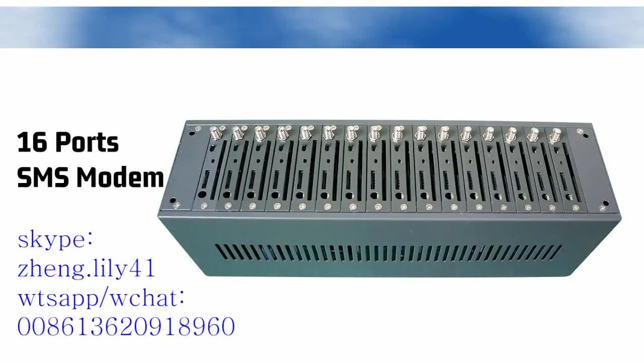 

Sms modem pool 16 port sms blaster / 16 port WCDMA modem bulk sms