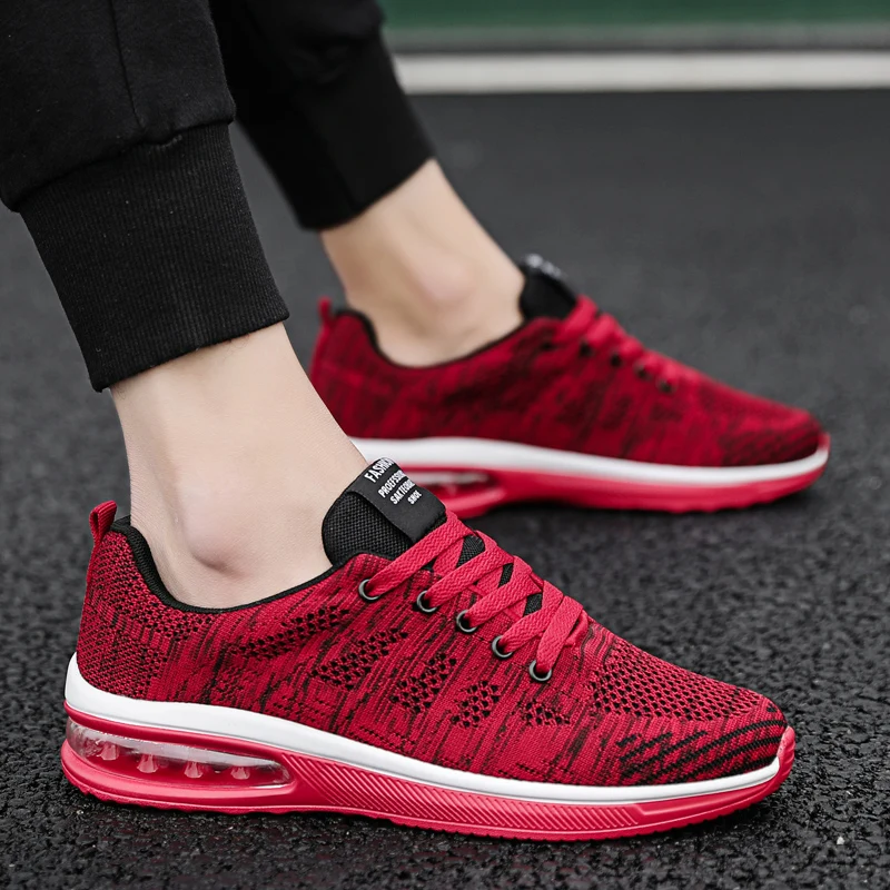 Мужские сетчатые кроссовки дышащая обувь для бега уличная спортивная