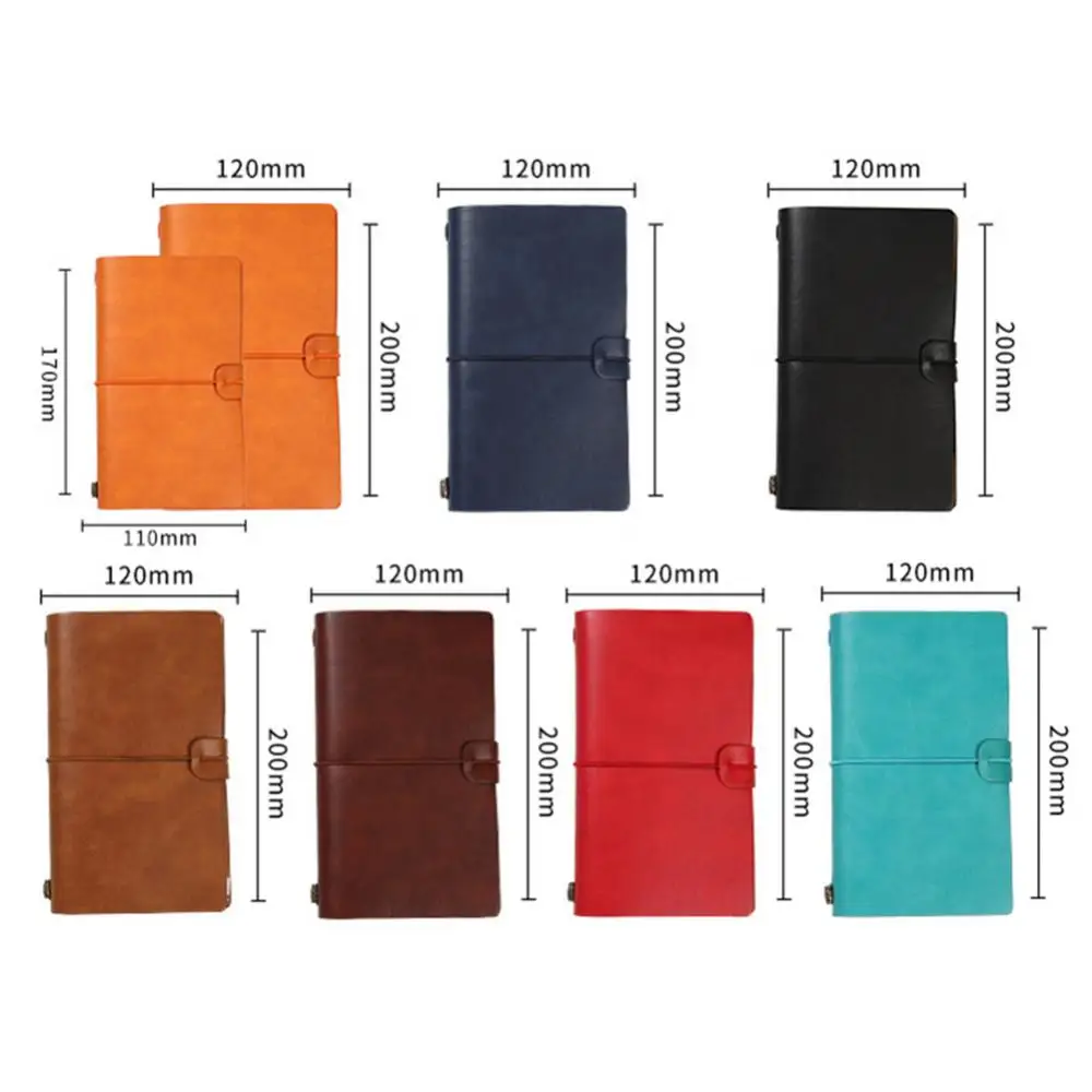 

Traveler Journal Diary Loose-leaf Notebook Pen Holder Record Book Stationery