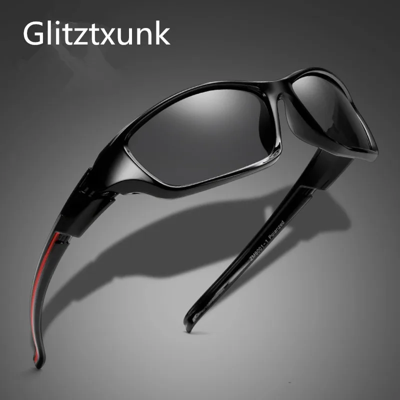 Glitztxunk Новые поляризационные солнцезащитные очки для мужчин Роскошные брендовые