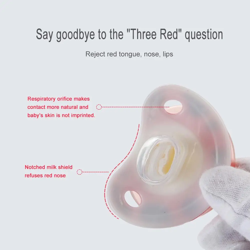

Newborn Baby Pacifier Silicone Nipple Soother Anti-dust Lid Infant Teether Baby Boys Girl Dummy Nipples