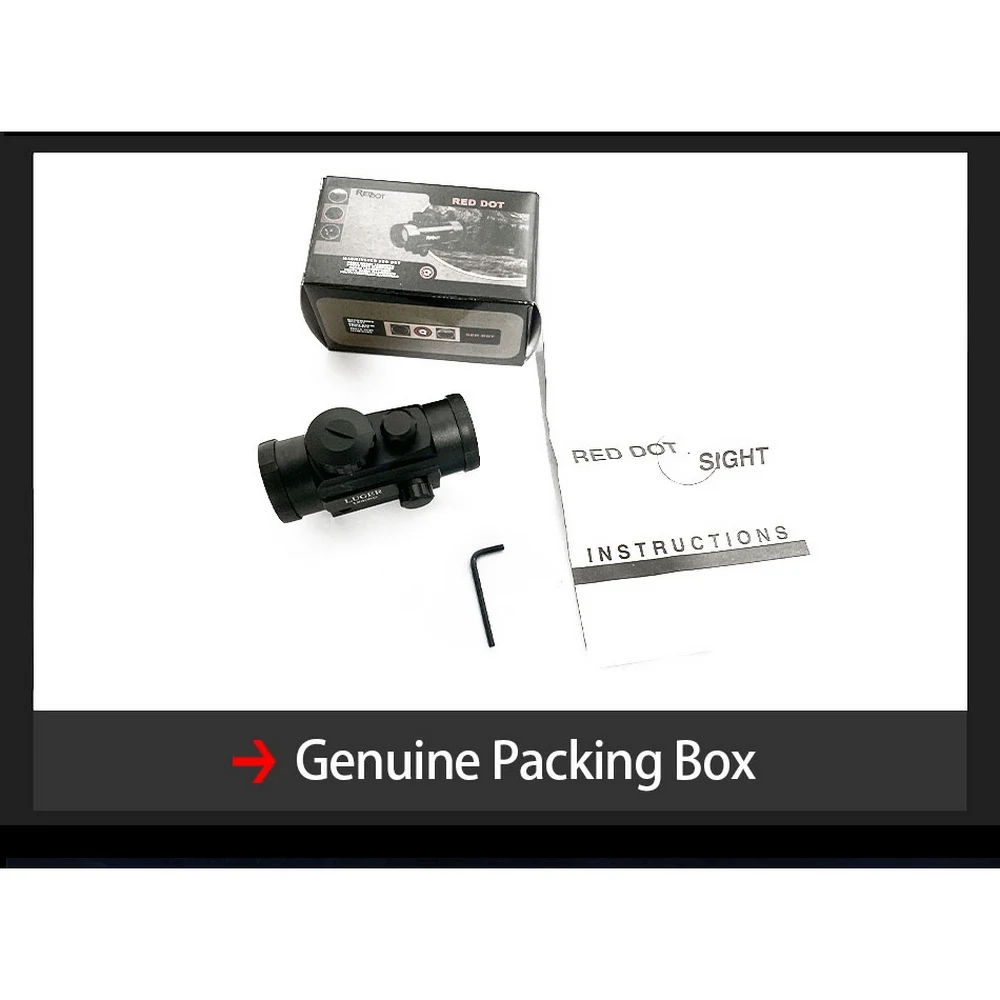 Тактический охотничий оптический прицел с красной точкой 1X40RD 11 мм 20 крепежный и