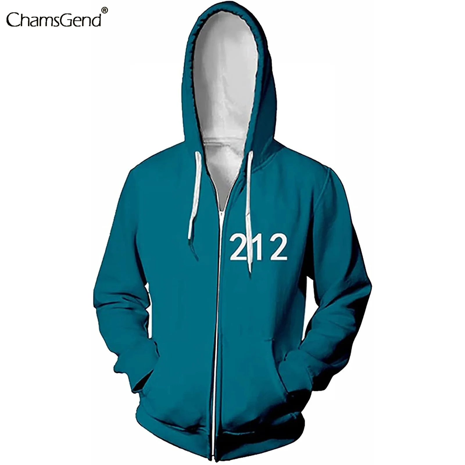 

Korean Teleplay Squid Game Cosplay Costume Zipper Jacket Pants Top Teen Boys Long Sleeve Coat Unisex Great Loose Sweatshirt