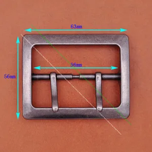 Мужской широкий двойной штырь в Западном винтажном стиле, кожевенное ремесло, кожаный ремень с пряжкой для замены, t Fit 56 мм