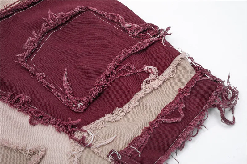 

MORUANCLE Men's Fashion Hi Street Hip Hop Jeans Pants Streetwear Patched Oversize DeniM Trousers Loose Fit Ripped