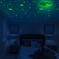 1049pieces of luminous3d stickersstars and moon wall stickerschildrens roomhome decoration luminous diy combination stickers