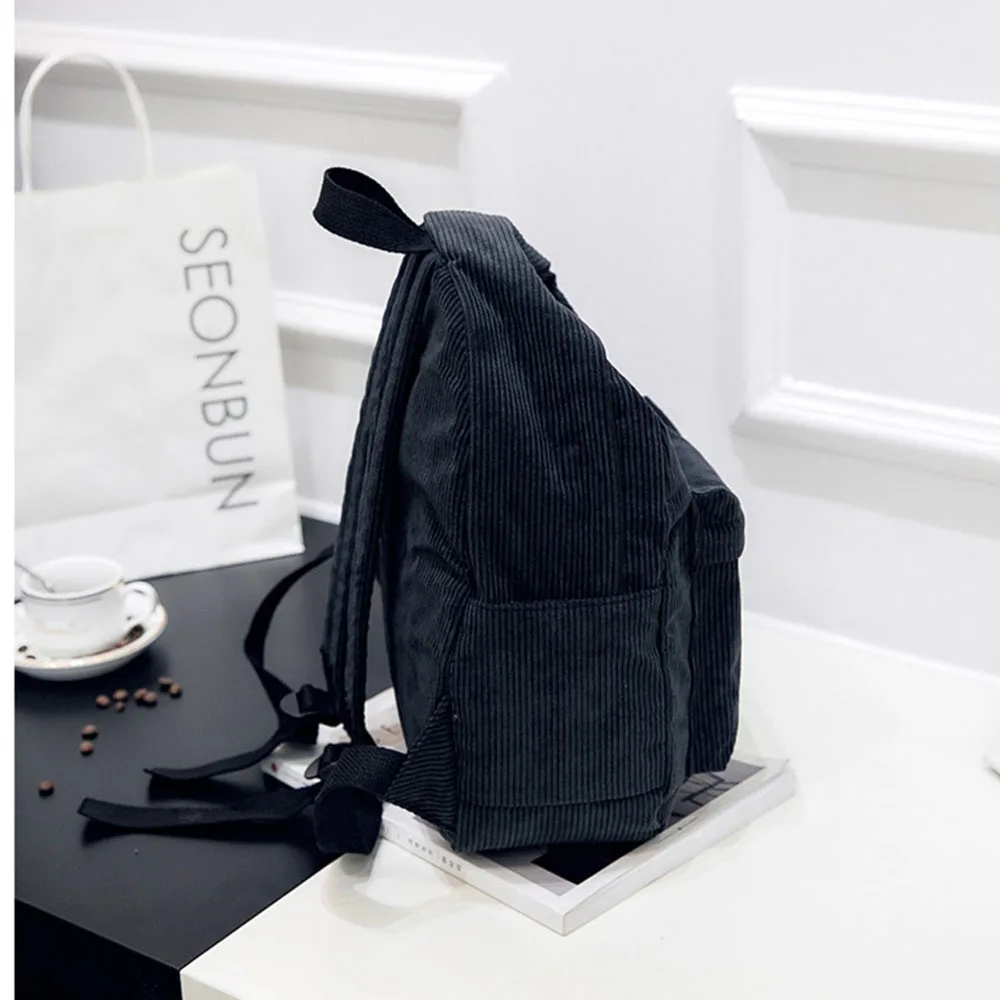 Litthing Women Backpack Preppy Style School Bags Soft Fabric Travel Bookbag for Teenage Girls Striped Small |