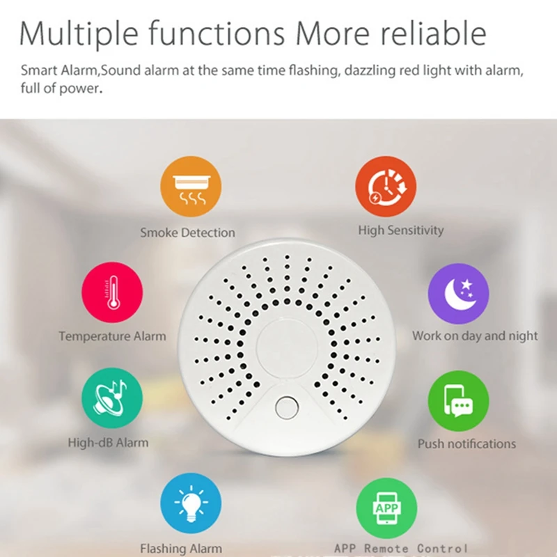 

WiFi Wireless Detector Security Alarm System Fire Protection Home Security System