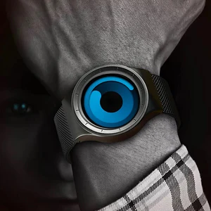 Часы мужские Кварцевые водонепроницаемые, креативные Спортивные Повседневные аналоговые, подарок в японском стиле