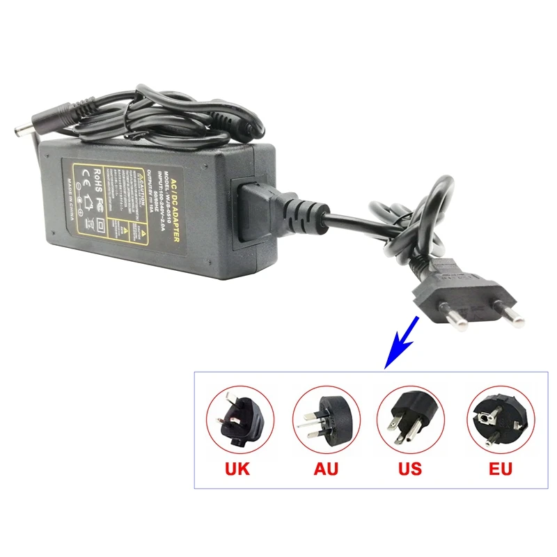 Светодиодный трансформатор постоянного тока 5 в 12 В бесшумный скрытый адаптер