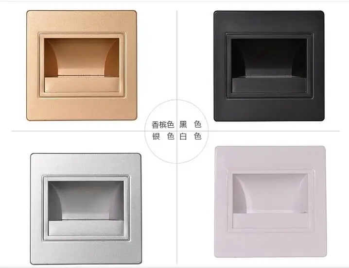 

Светодиодный настенный светильник для лестниц, встраиваемые ступенчатые лампы, внутреннее освещение COB, ночная лампочка для лестниц, встра...