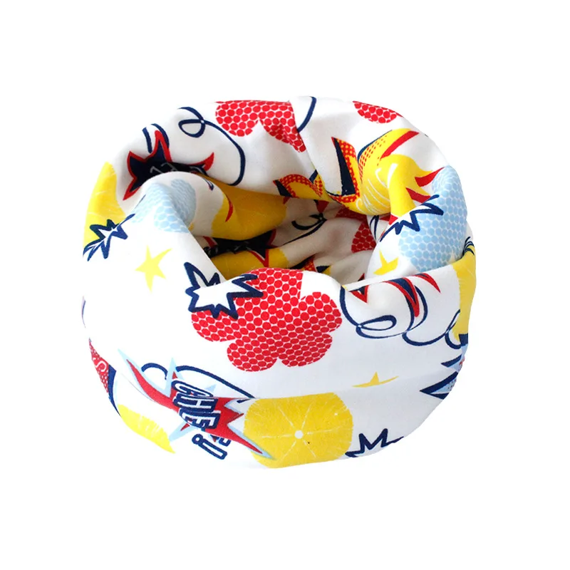 2019 autumn/winter new children's scarf for boys and girls with velvet thickening double baby neck |