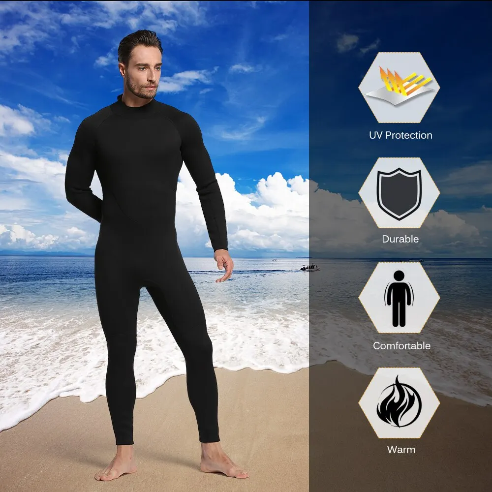 

Women's 2mm Back Zip Full Body Wetsuit Swimming Surfing Diving Snorkeling Suit Jumpsuit