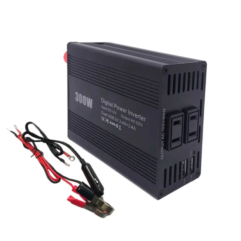 

Car Inverter 300W DC12V to AC110V / 220V Cars Charger Power Inverters