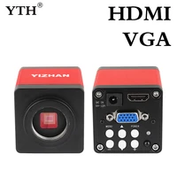 industry video microscope camera full hd 13mp 2k 1080p 60fps hdmi vga simultaneous output magnifier for pc pcb ic observe repair