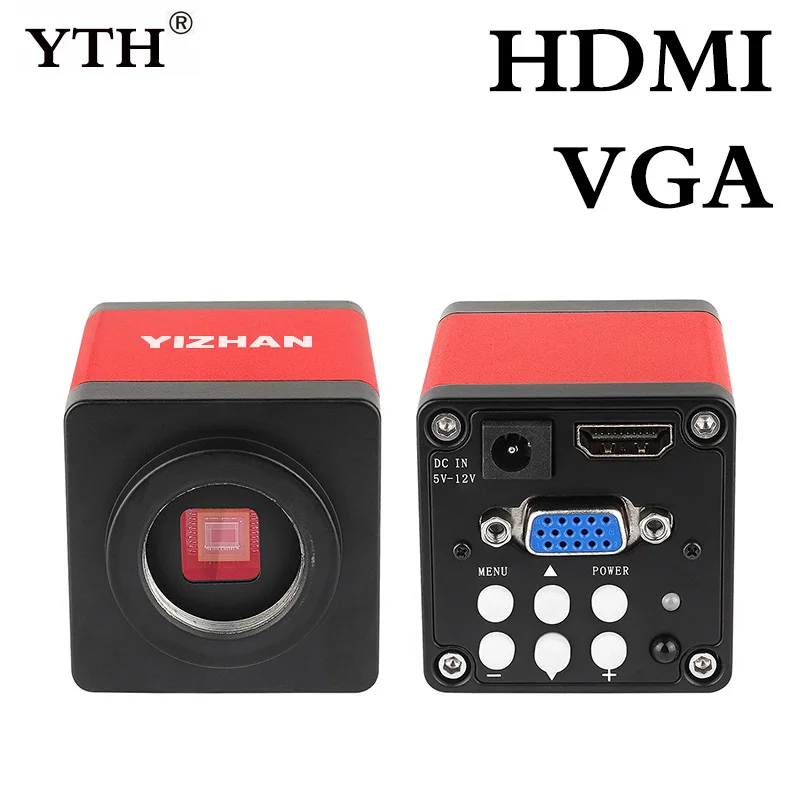Промышленный видеомикроскоп камера Full HD 13MP 2K 1080P 60FPS HDMI VGA с одновременным выходом