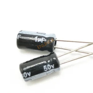 60 шт.лот, 50 В, 1 мкф 4*7, высокочастотный алюминиевый электролитический конденсатор с низким сопротивлением, 1 мкФ, 50 в, 20%