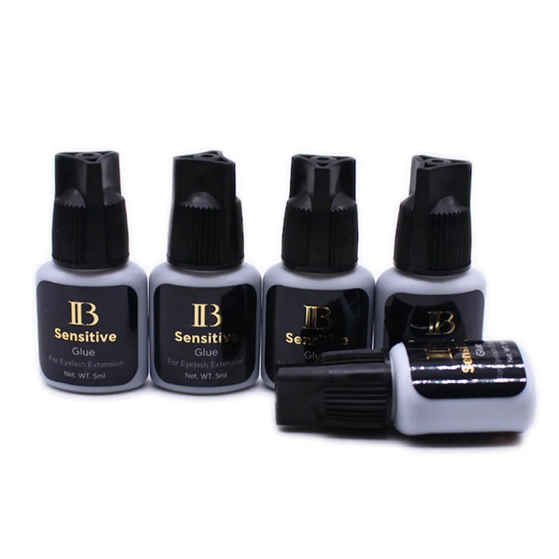 

2/5/10pcs IB Sensitive Glue Eyelash Adhesive Black Cap Korea Original False Lash Glue Professional Makeup Tools Wholesale 5ml