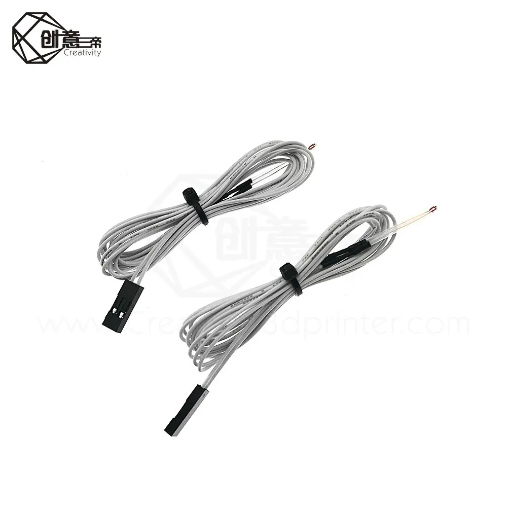100K Ohm NTC 3950 Термисторы датчик температуры с кабелем Dupont Head для Reprap Mendel MK2A MK2B