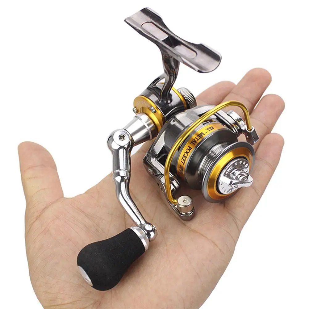 

Mini Small Ice Fishing Spining Reel All Metal Mini 3+1BB Zinc Alloy Spinning Reels For Fishing accessories