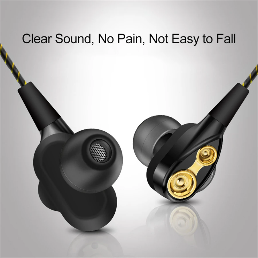 Проводные наушники профессиональные металлические 3 5 мм с тяжелыми басами Hi Fi
