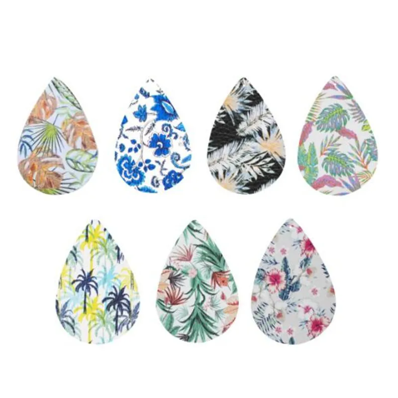 10 шт./лот серьги из искусственной кожи аксессуары каплевидные подвески Ретро