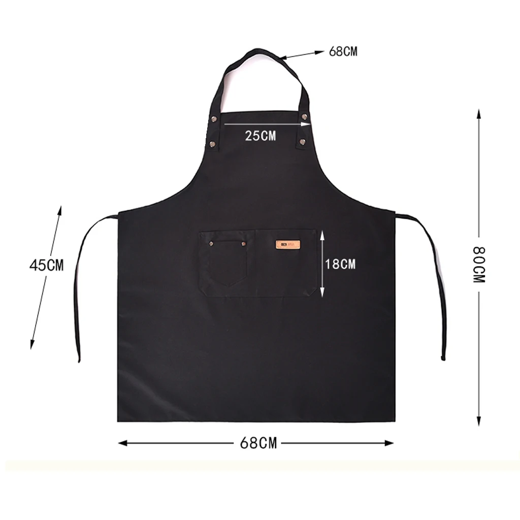 

New Fashion Canvas kitchen Aprons For Woman Men Chef Work Apron For Grill Restaurant Bar Shop Cafes Beauty Nails Studios Uniform