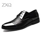 Мужские классические кожаные туфли, коричневые Свадебные классические туфли, удобные дышащие туфли для банкета, размеры 38-48, для весны и осени, 2019