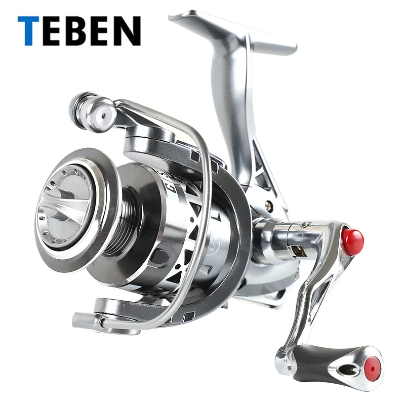 

Рыболовная спиннинговая катушка BAKAWA TEBEN, металлическая катушка, прочная катушка для ловли карпа, рыба, 5 + 1 шарикоподшипник, передаточное чис...
