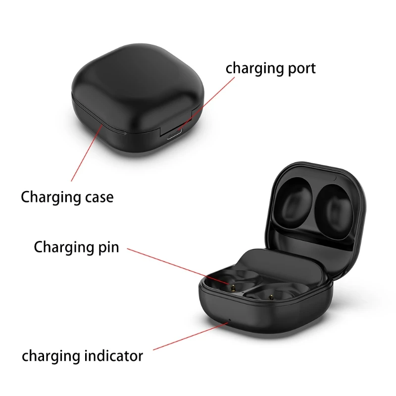 

P82F Black Rechargeable Replacement 450mAh Charger Station For Samsung-Galaxy Buds Pro SM-R190 Earphone
