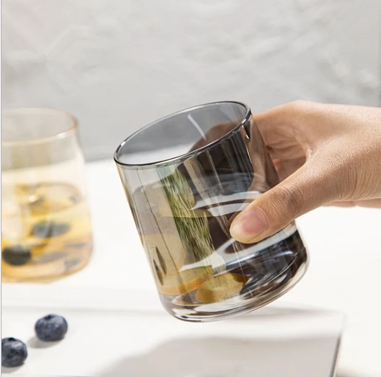 

Heat Resistant Glass Cup Nordic Style Water Whiskey Tea Milk Beer Cocktail Champagne Cute Glass Cup Home Tazas Drinkware DG50B