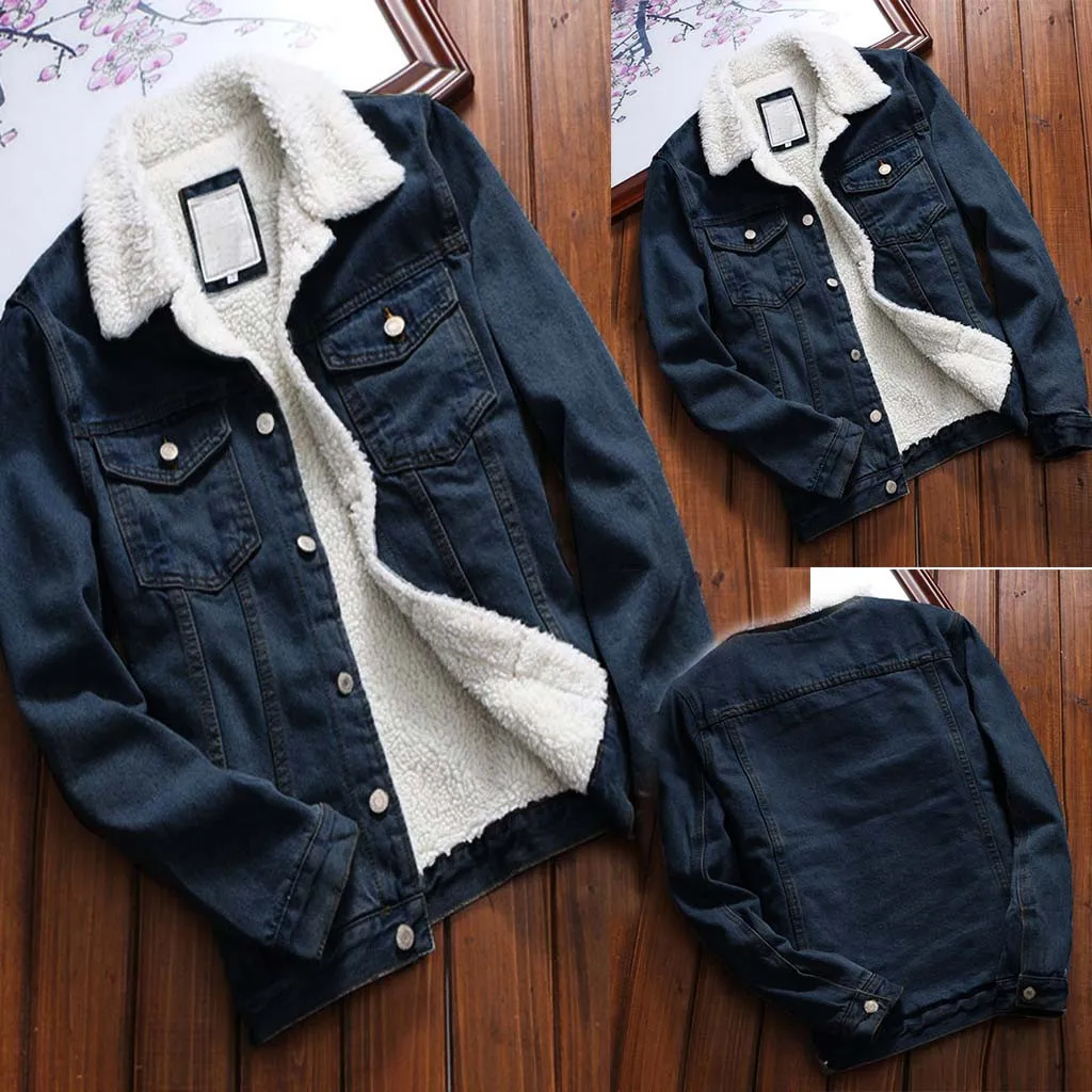 

Jacket Coat Women Winter Autumn Sleeve Jeans Upset Long Vintage Loose Denim Women's Coat