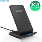 Беспроводное зарядное устройство Qi для iPhone 12 11 Pro Max XS XR X 8, 30 Вт, подставка для быстрой зарядки, док-станция, держатель для телефона Samsung S21 S20 S10