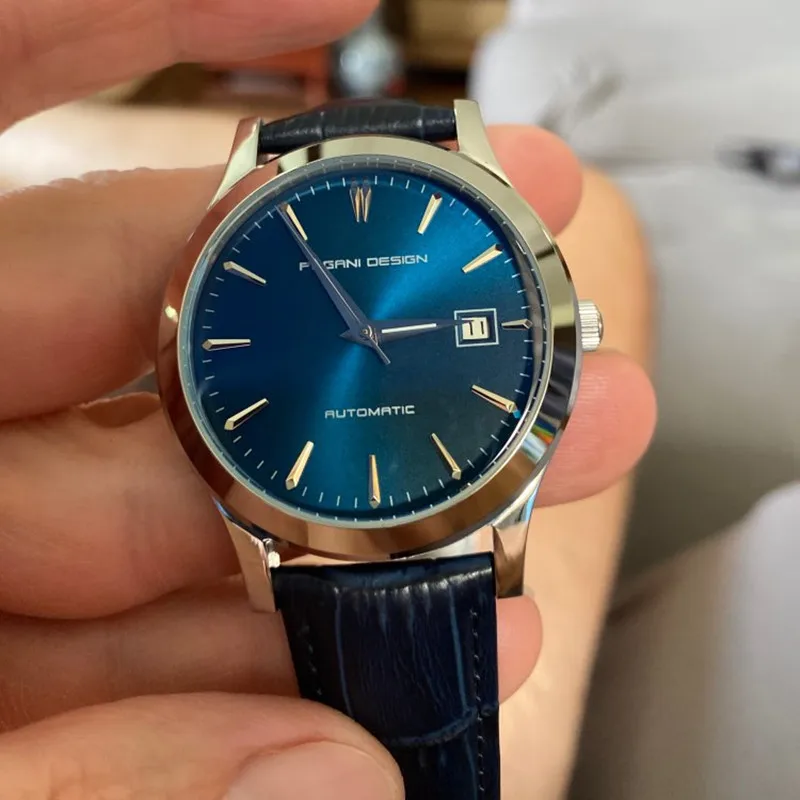 

2020 New Ultra-Thin Simple Classic Men Mechanical Watches Business Waterproof Watch Luxury Brand Genuine Leather Automatic Watch