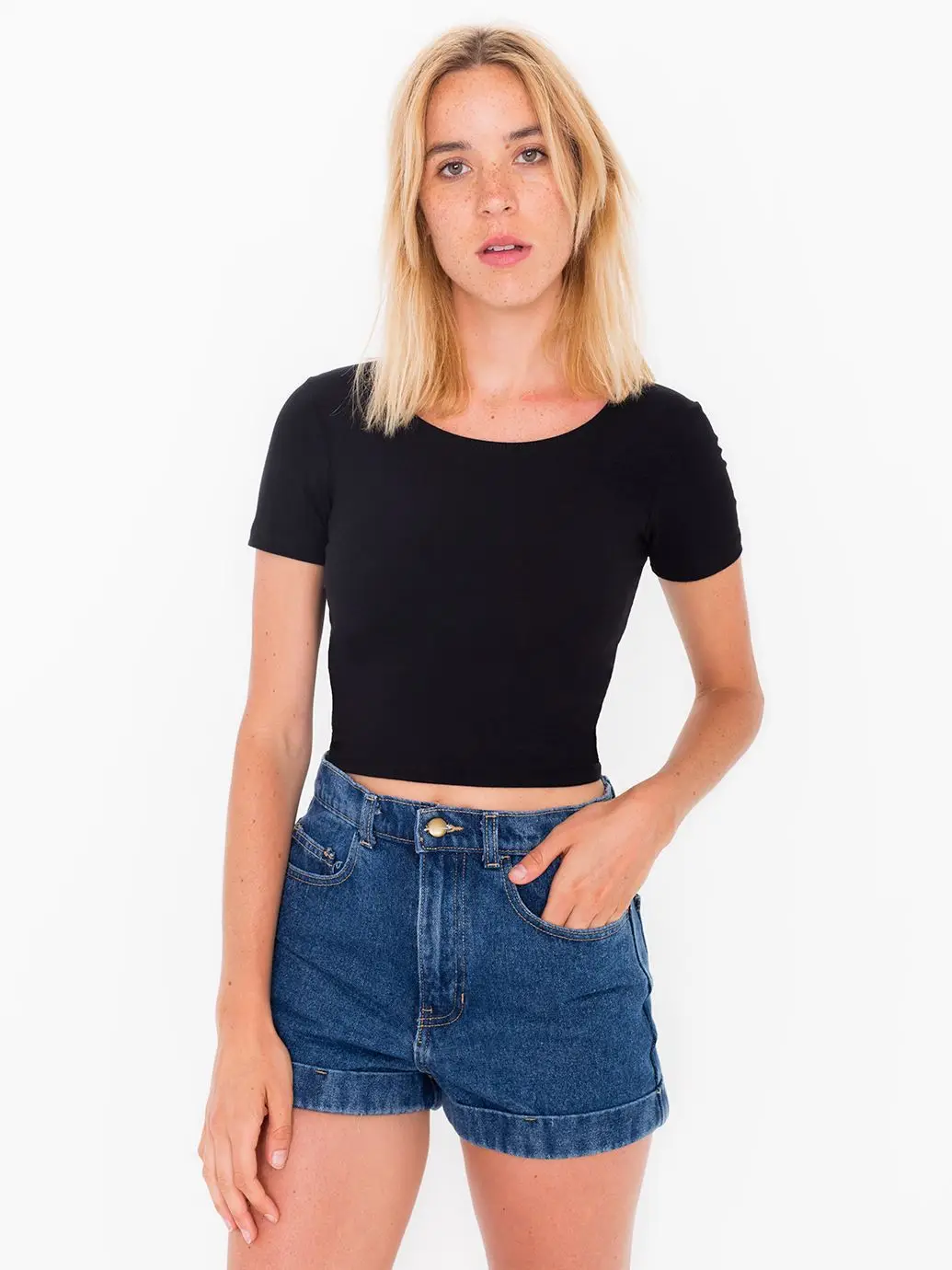 

Basic Cotton Summer T Shirt Women Knitted Short Sleeves Tee Shirt High Elasticity Breathable O Neck Female Top Tshirt