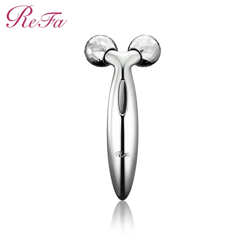 Refa Carat микро-токовый массажер для лица с солнечной панелью Платиновое Покрытие лифтинг для лица разминающий массаж против морщин