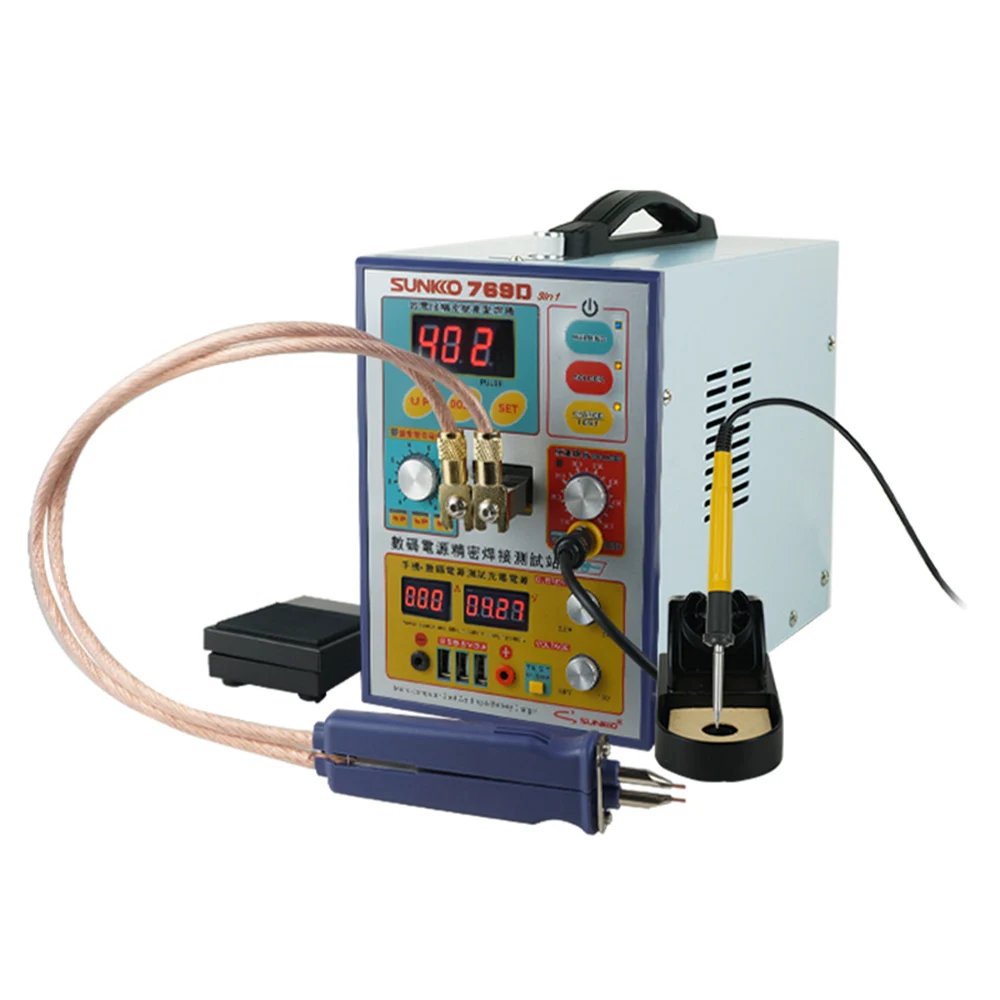 

Battery Spot Welding Machine 18650 Lithium Battery Assembly SUNKKO 769D With 70BN Welding PEN