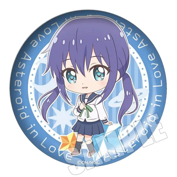 

Anime Asteroid in Love Mira Konohata Ao Manaka Badge Cosplay Button Brooch Pin Emblem Backpacks Bedge Clothes decorate Gifts