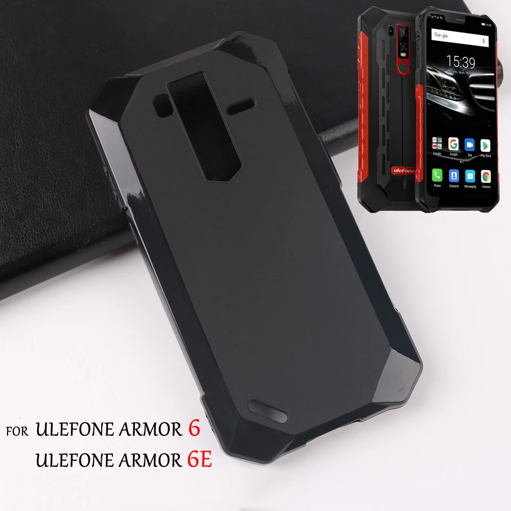 Чехлы для телефонов Ulefone Armor 6E корпус пудинга чехлы глубокий черный мягкий чехол