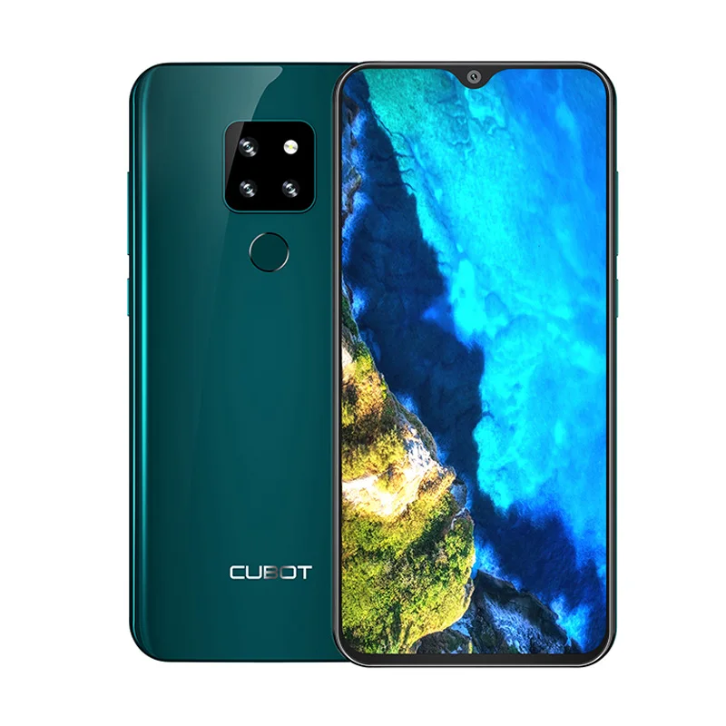 Cubot P30 Android 9,0 6," экран капли 2340x1080 4 Гб+ 64 Гб Pie Helio P23 AI задняя Тройная камера Face ID 4000 мАч смартфон - Цвет: Green