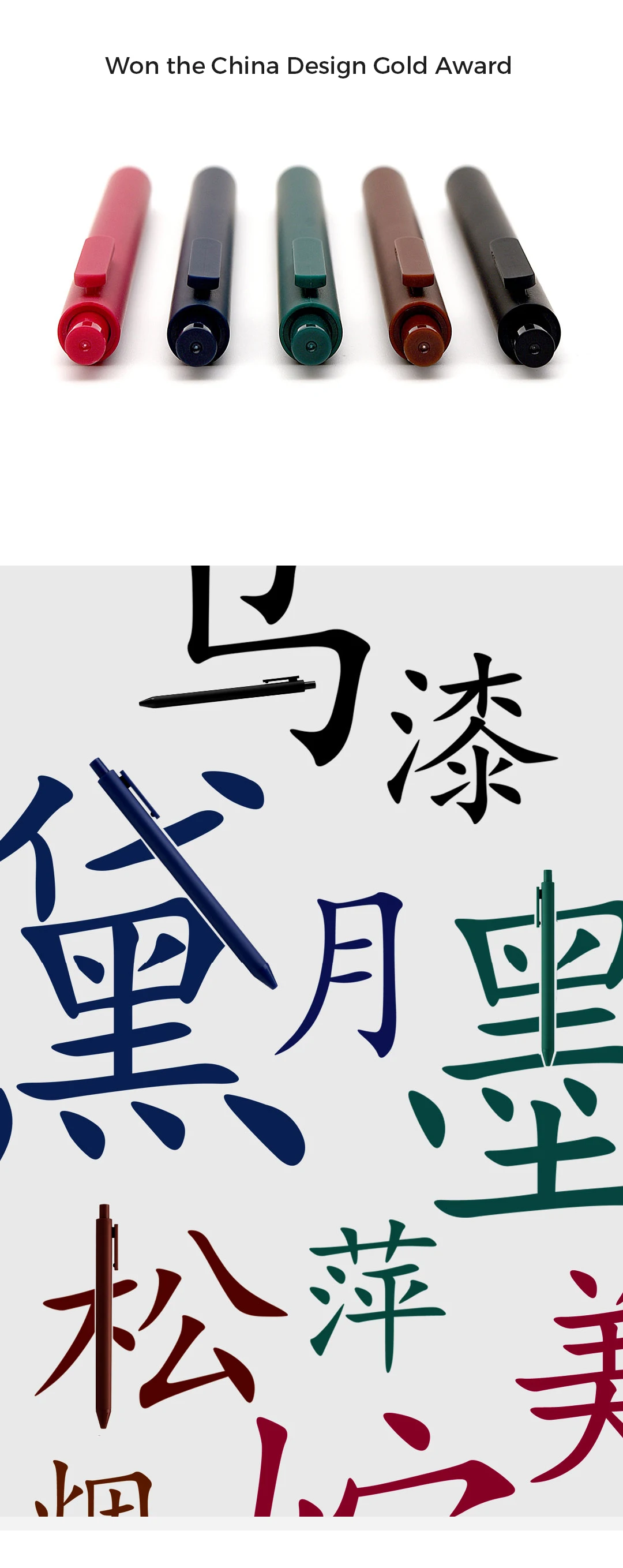 JIANWU 5 шт./компл. 0,5 мм Ретро цвет простой клип на гелевую ручку творческие моделирование гладкая ручка с чернилами стандартных цветов Kawaii школьные принадлежности Chinsese Стиль
