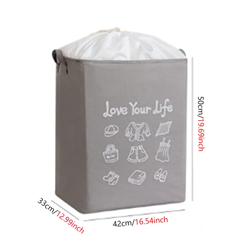 

Cotton Linen Fabric Storage Basket Waterproof and Moisture-Proof Foldable Dirty Clothes Basket Household Storage Basket