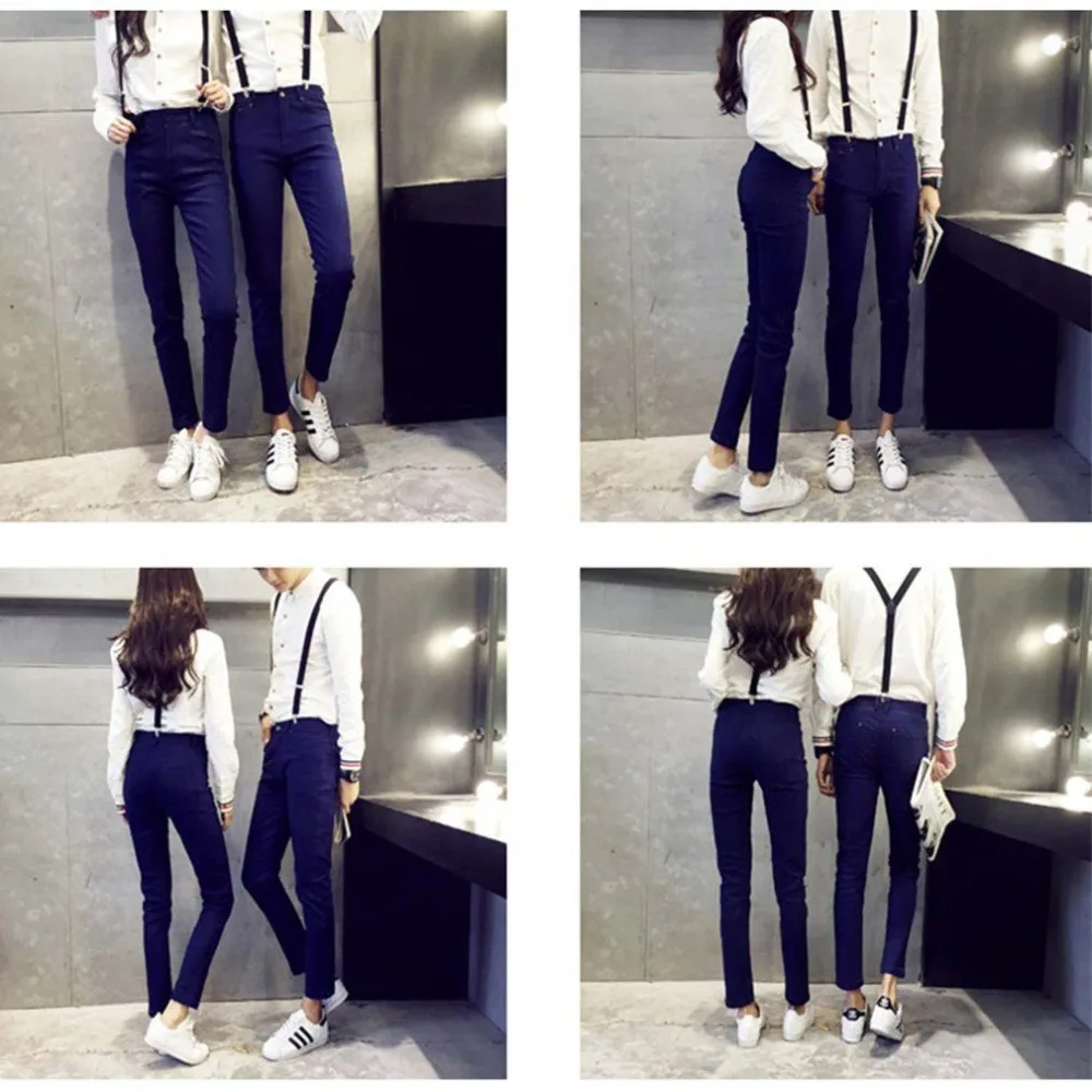 

2021 Adjustable Brace Clip-on Adjustable Unisex Men Women Pants Braces Straps Fully Elastic Y-back Suspender Belt Woman Jeans