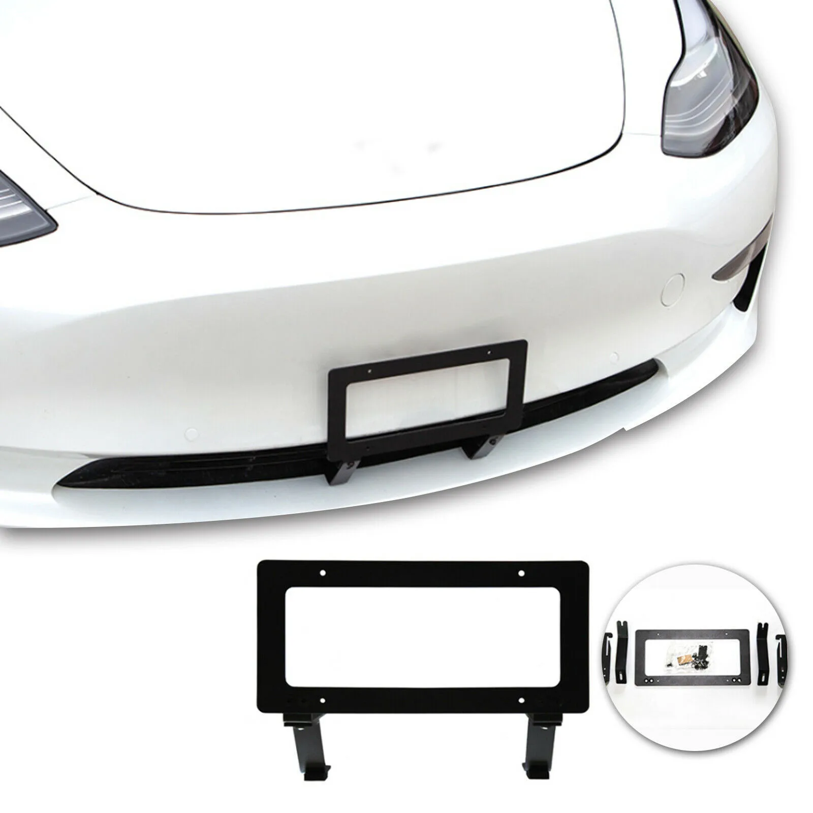 

License Licsense Plate Brackets NO Plate Set Front Hardware Installation