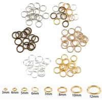 200pcslot 3mm 12mm metal jump rings jewelry findings open loop split rings supplies for jewelry making handmade diy accessories