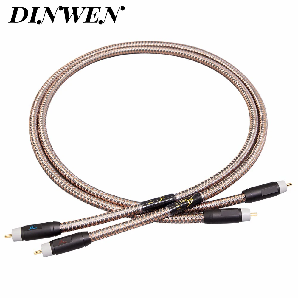 

Аудиокабель MPS M-9G HiFi RCA 99.99997% OCC 24K позолоченный штекер для DVD CD DAC усилитель аудиокабель