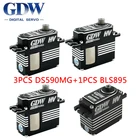 GDW 3 шт. DS590MG + 1 шт. BLS895 HV Средний Цифровой Металлический сервопривод Запчасти для вертолета 500 52505