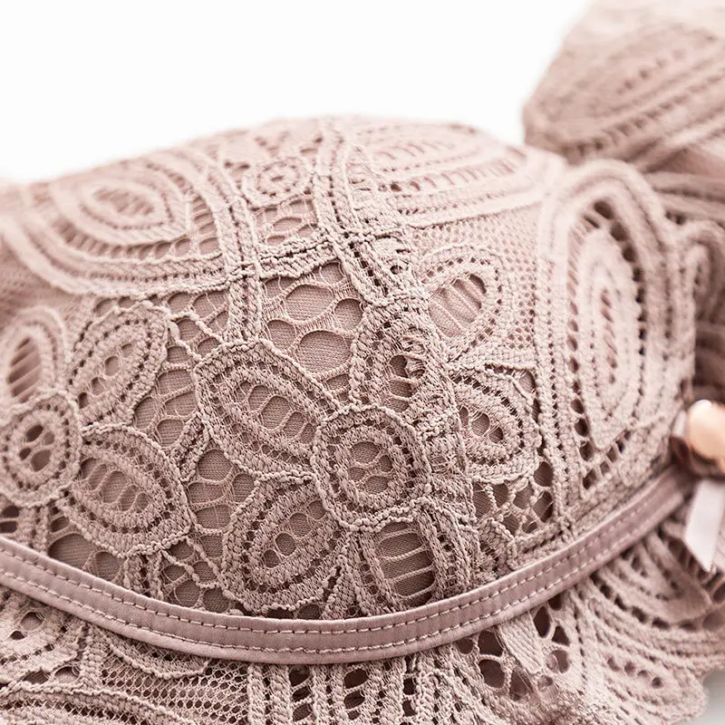 

Women's 100% Real Silk Lining with outside lace fabric everyday Comfortable Wireless Bra Bralette 2034