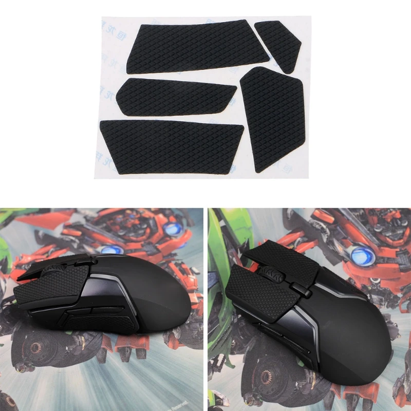 

Suck Sweat Gaming Mice Skin Ultra-Thin Anti-Slip Sticker Mouse Grips Tape for Steel Series Rival 600 Wired Gaming Mouse